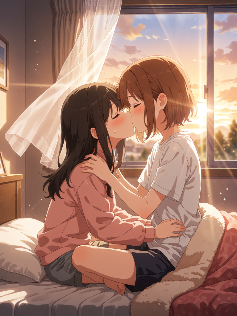 Bedroom Morning Embrace
