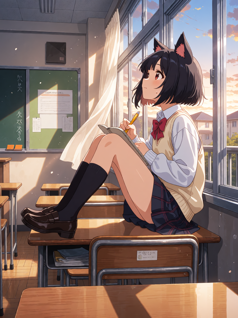 Catgirl Afternoon Solitude