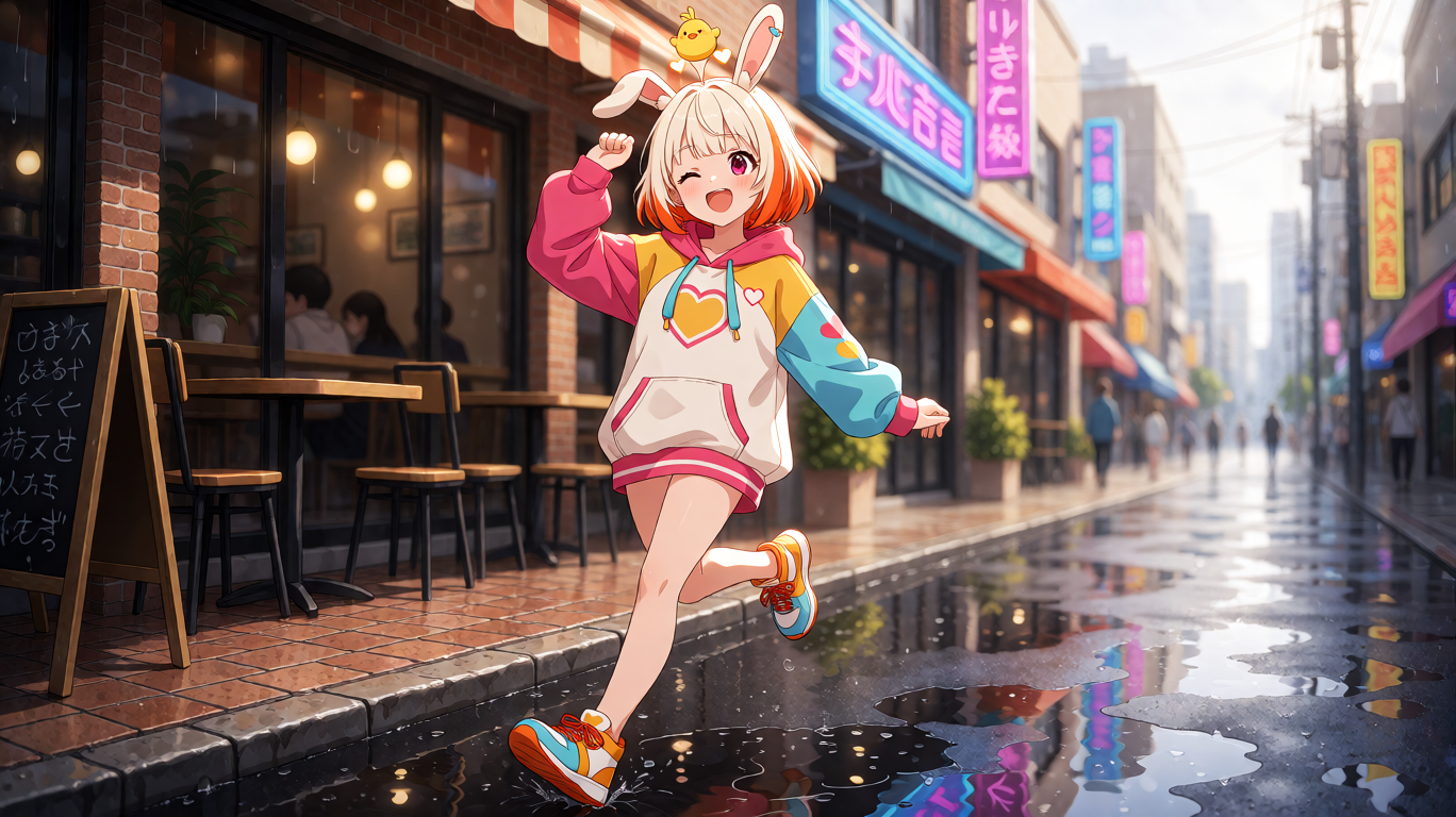Cheerful City Skipping