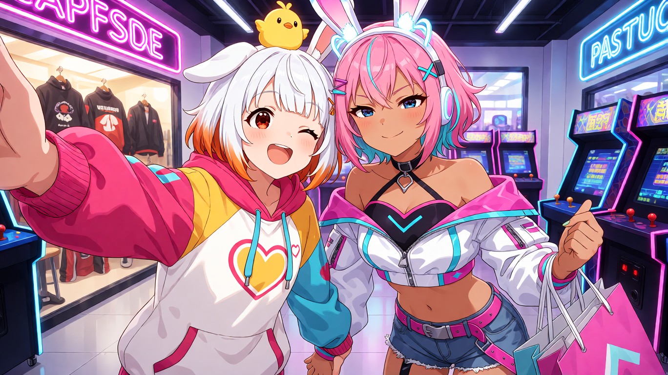 Cyber Shop Selfie Joy