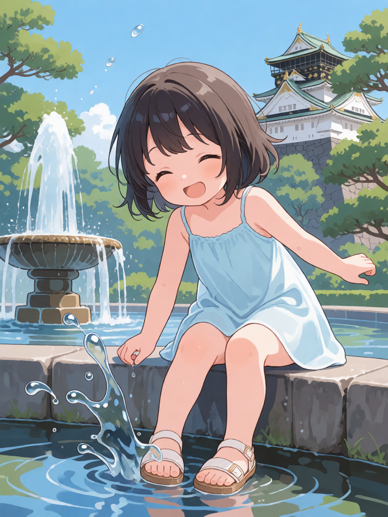 Fountain Splash Summer