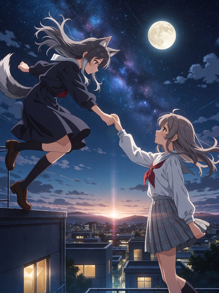 Night Rooftop Leap