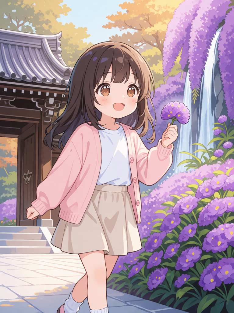 Purple Flower Stroll