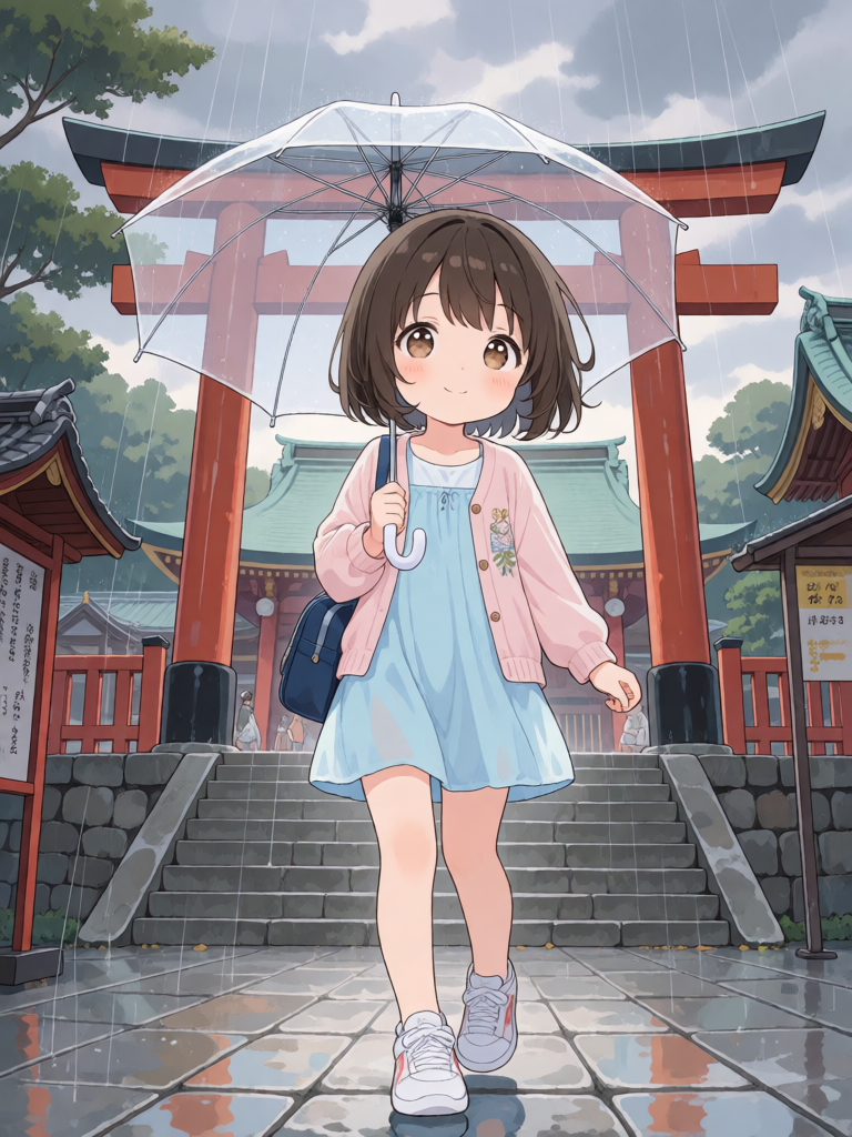 Rainy Torii Stroll