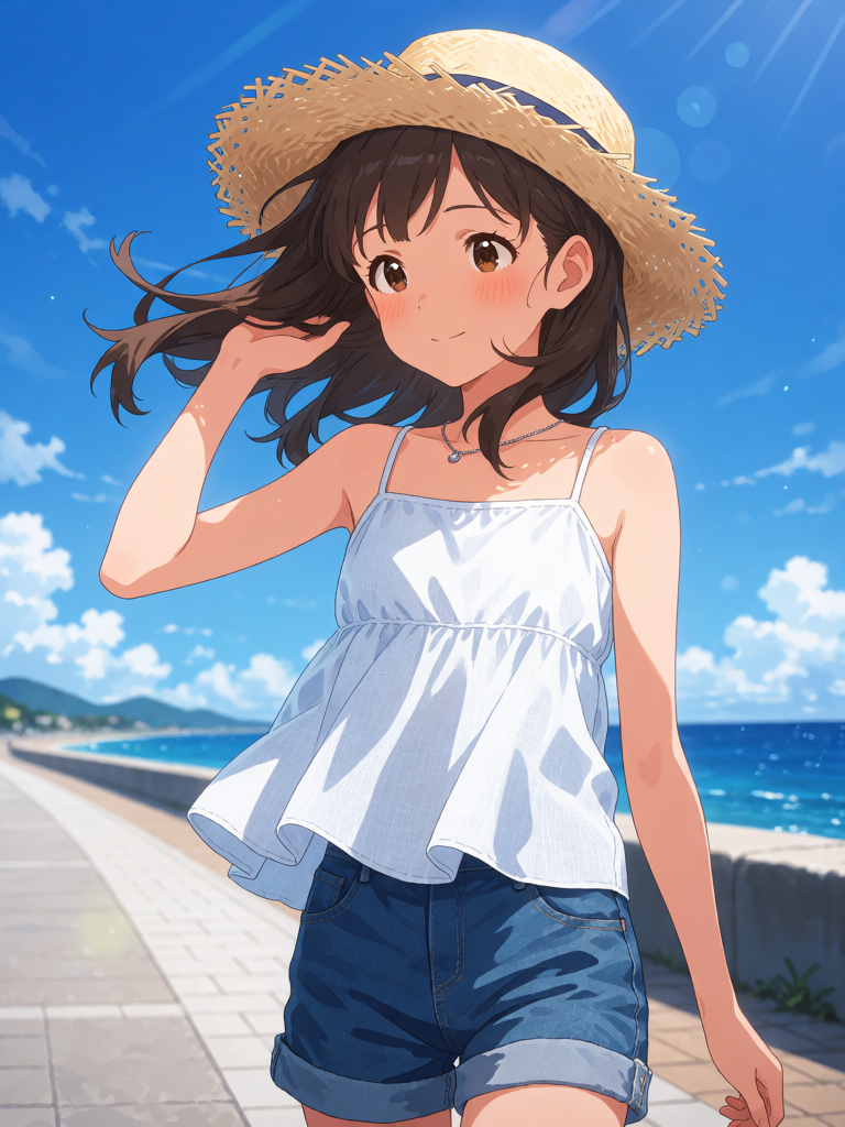 Summer Seaside Promenade