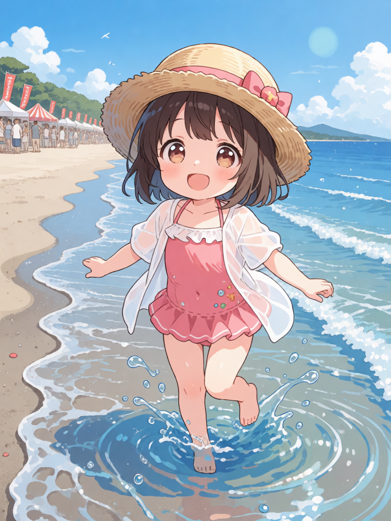 Sunny Beach Splashing