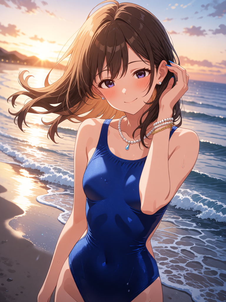 Sunset Beach Silhouette