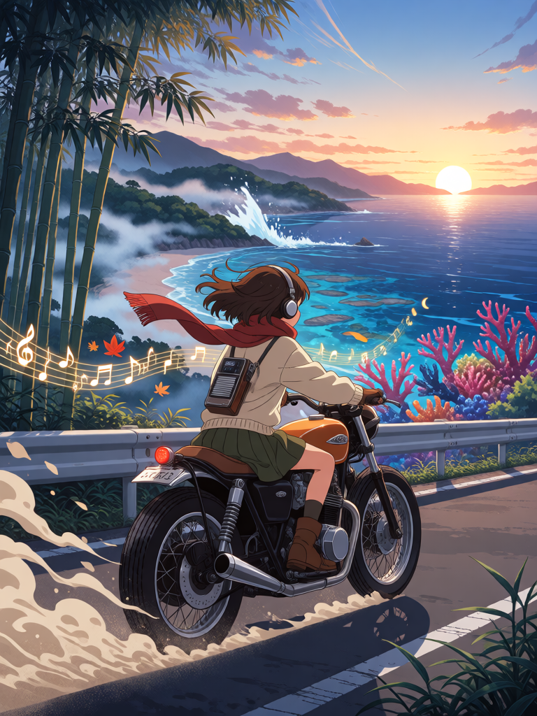 Sunset Coast Rider