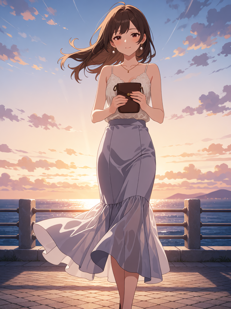 Sunset Seaside Stroll