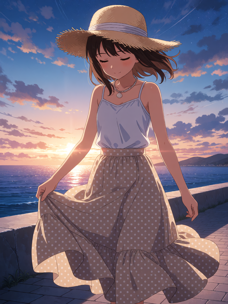 Sunset Seaside Tranquility