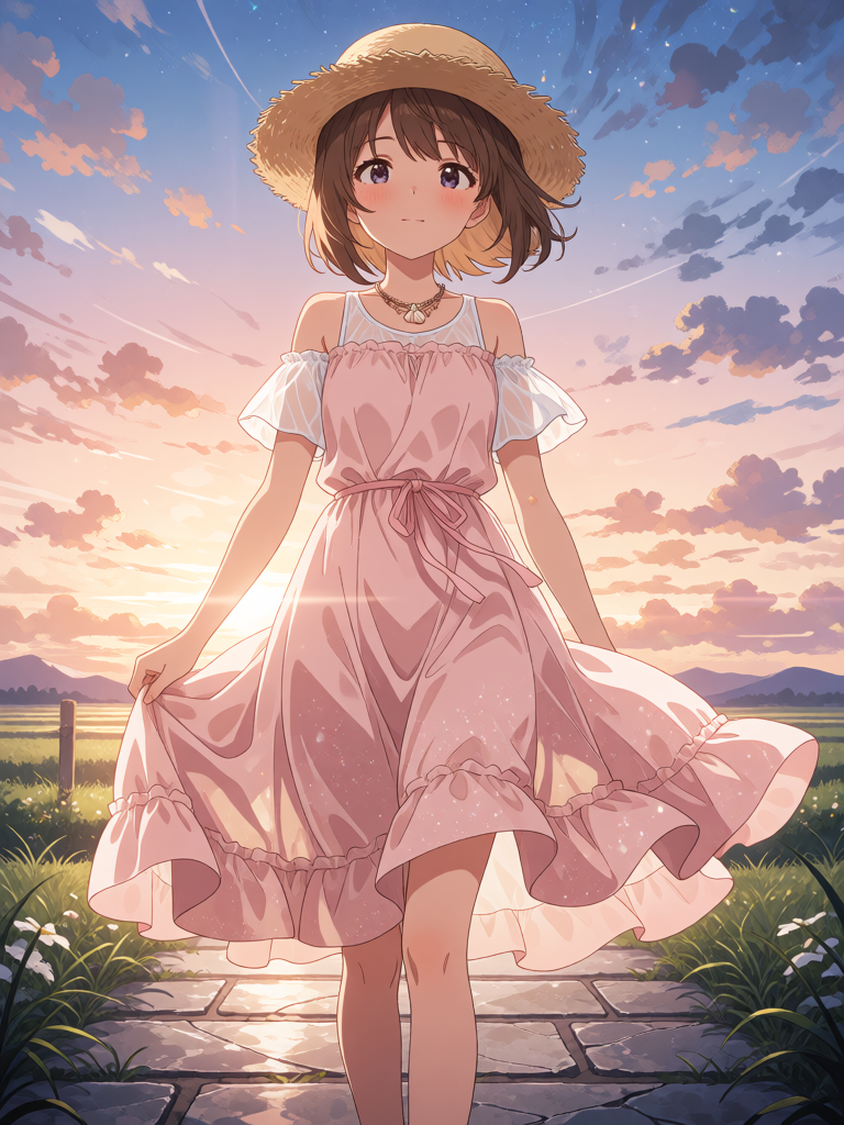 Sunset Serene Walk