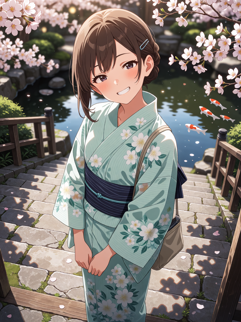 Yukata Cherry Blossom Vibe